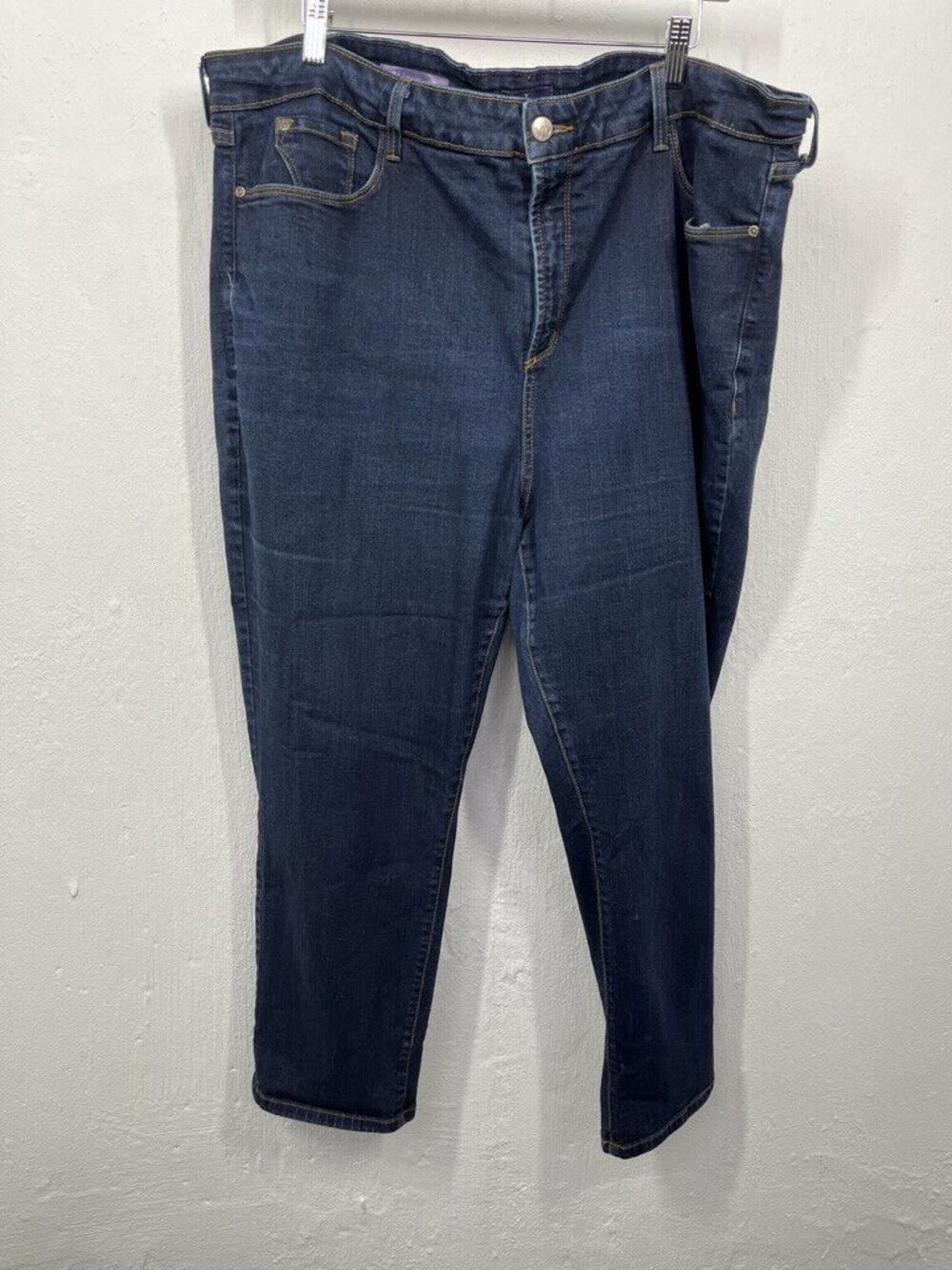 NYDJ NOT YOUR DAUGHTERS JEANS WOMENS IRA RELAXED ANKEL SIZE 24 W INSEAM 25.5